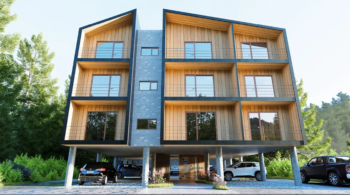 Render exterior del proyecto HiVa 21.16